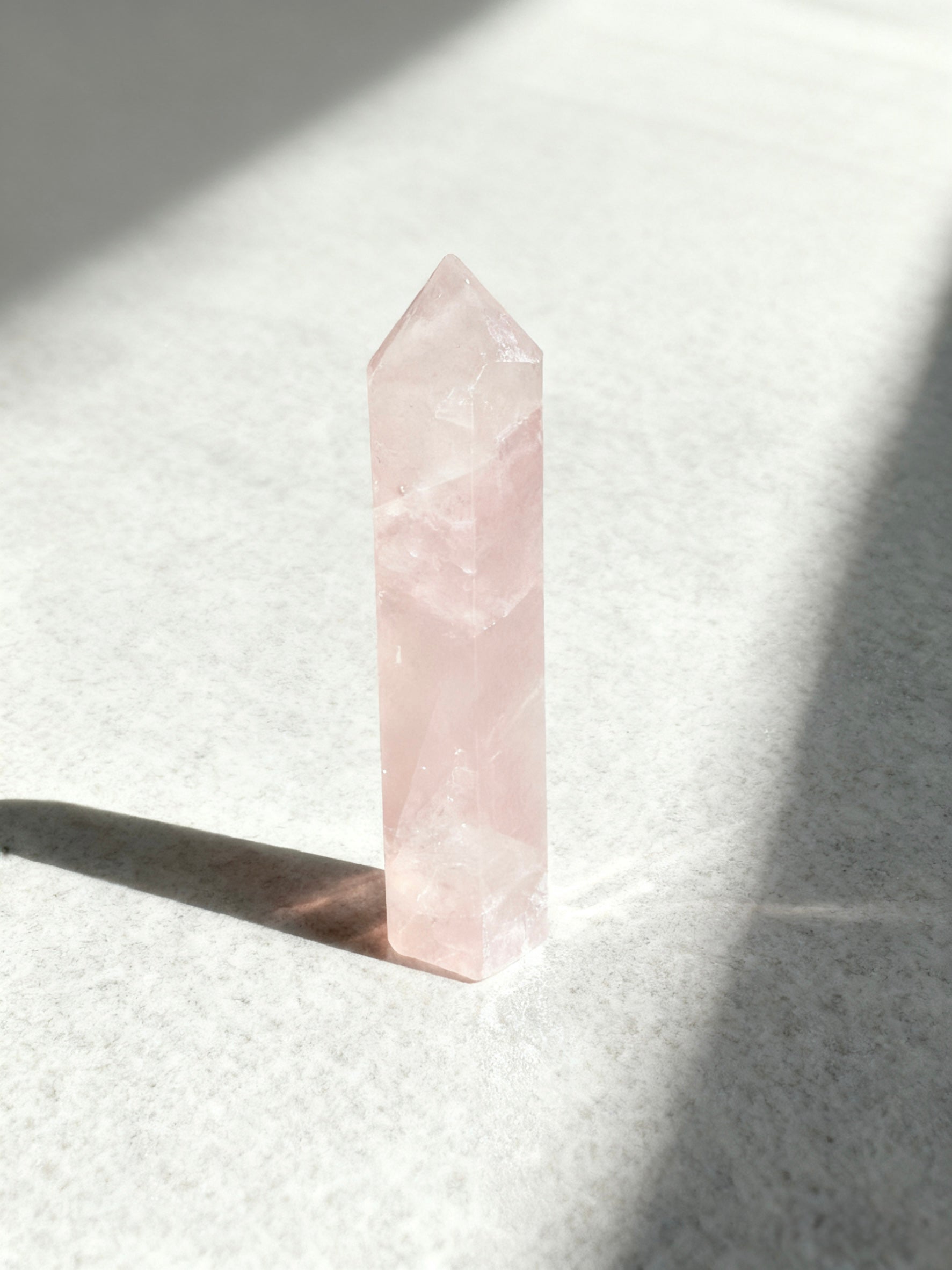 Omira Rose Quartz Crystal Tower