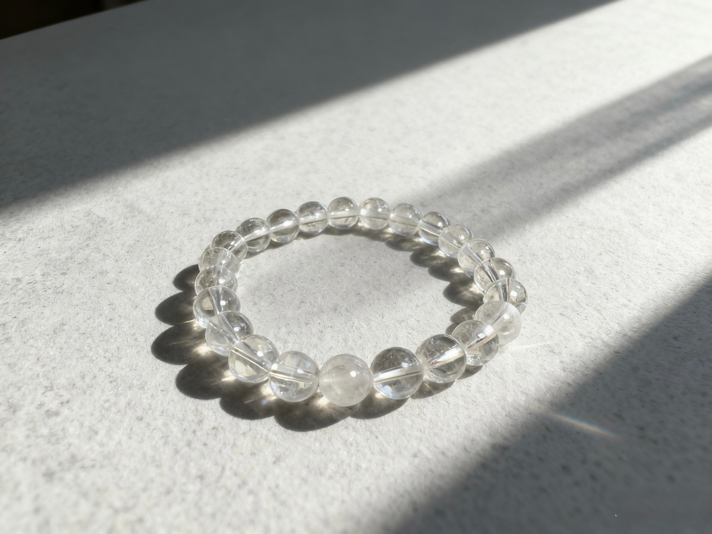 Omira Clear Quartz Bracelet 8mm