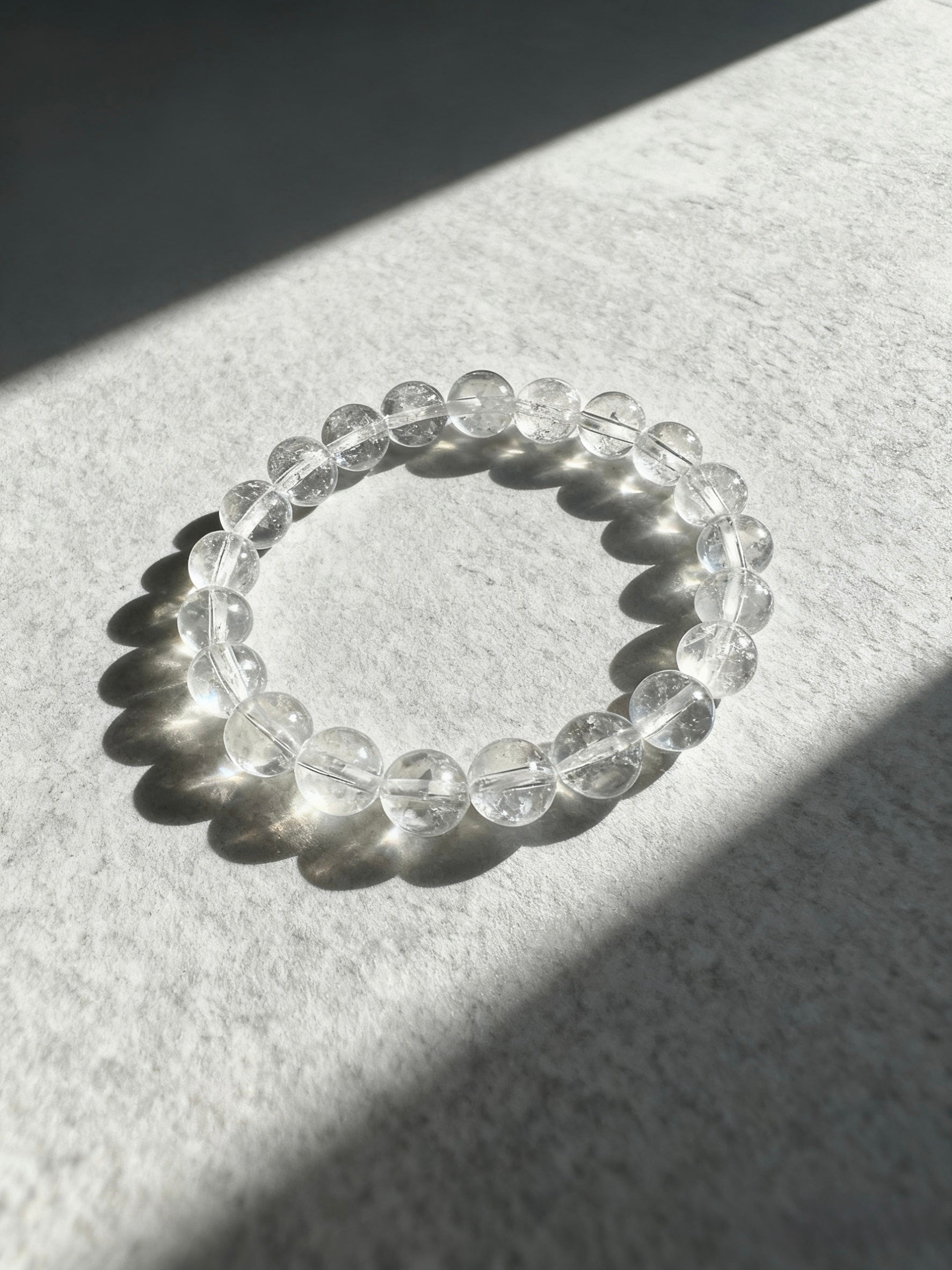 Omira Himalayan Clear Quartz Bracelet 8mm