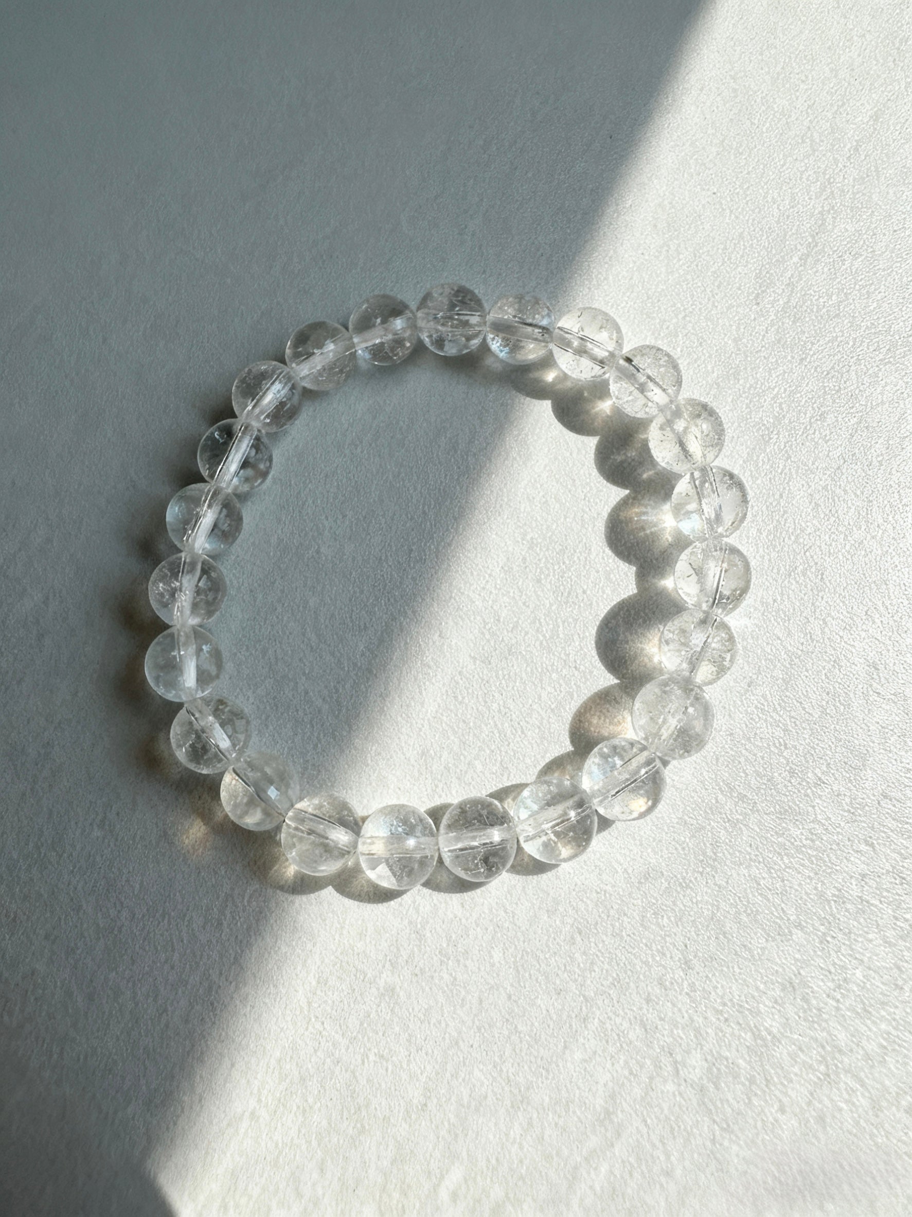 Omira Himalayan Clear Quartz Bracelet 8mm