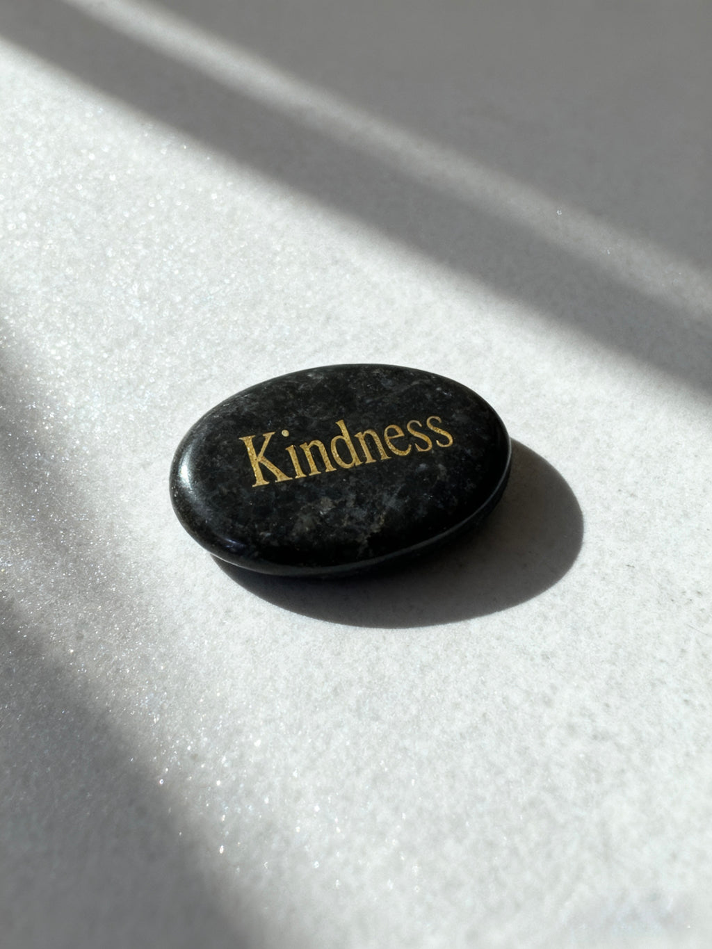 Omira Engraved Crystal Palm Stone