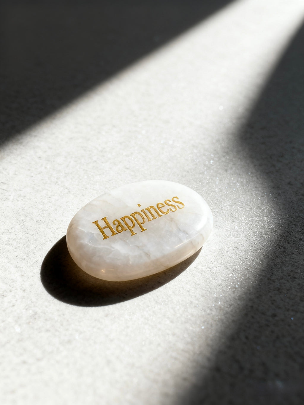 Omira Engraved Crystal Palm Stone